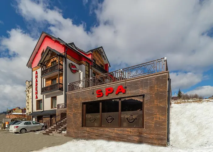 Üdülőközpont Amarena - Breakfast Included In The Price Swimming Pool Sauna Hammam Jacuzzi Restaurant Inexpensive And Delicious Food Parking Area Barbecue 400 M To Lift 1 And