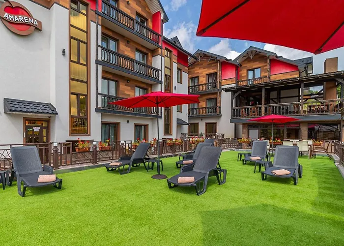 Курортный комплекс Amarena - Breakfast Included In The Price Swimming Pool Sauna Hammam Jacuzzi Restaurant Inexpensive And Delicious Food Parking Area Barbecue 400 M To Lift 1 And Буковель
